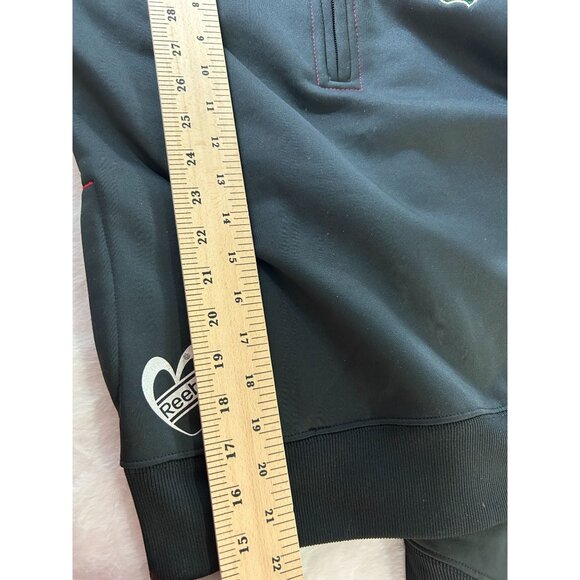 Reebok Minnesota Wild Hoodie Sweatshirt Gray & Red Half-Zip Youth Large 14 Polye - Picture 9 of 11